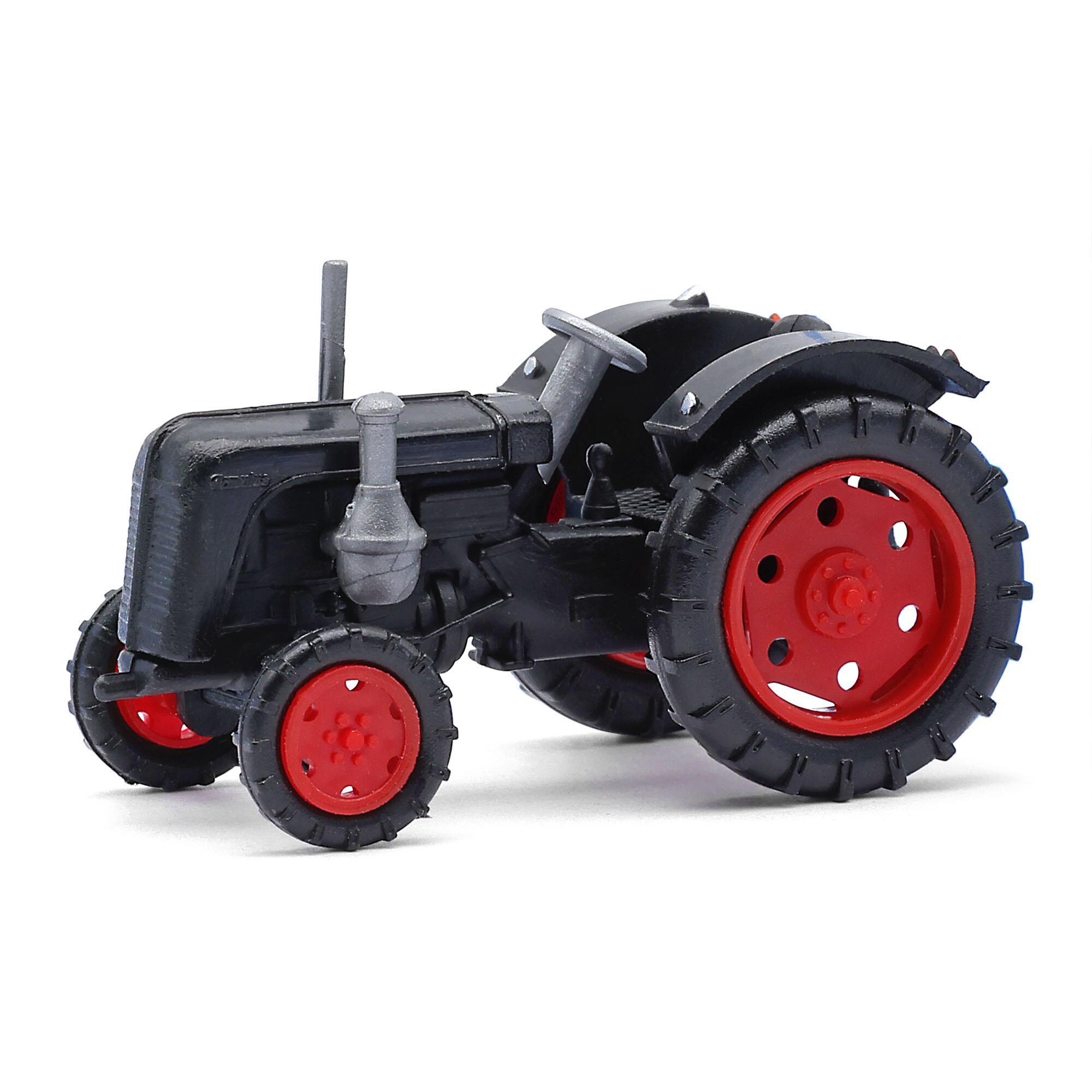 Busch 210010104 MH: Tractor Famulus, black and red rim