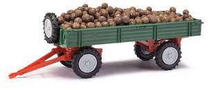 Busch 210010222 green T4 trailer with potatoes