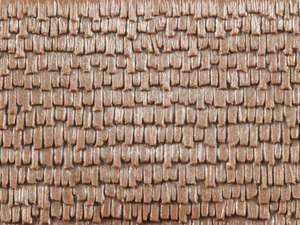 Auhagen 52228 2 Wooden Shingles Decorative Plastic Sheets