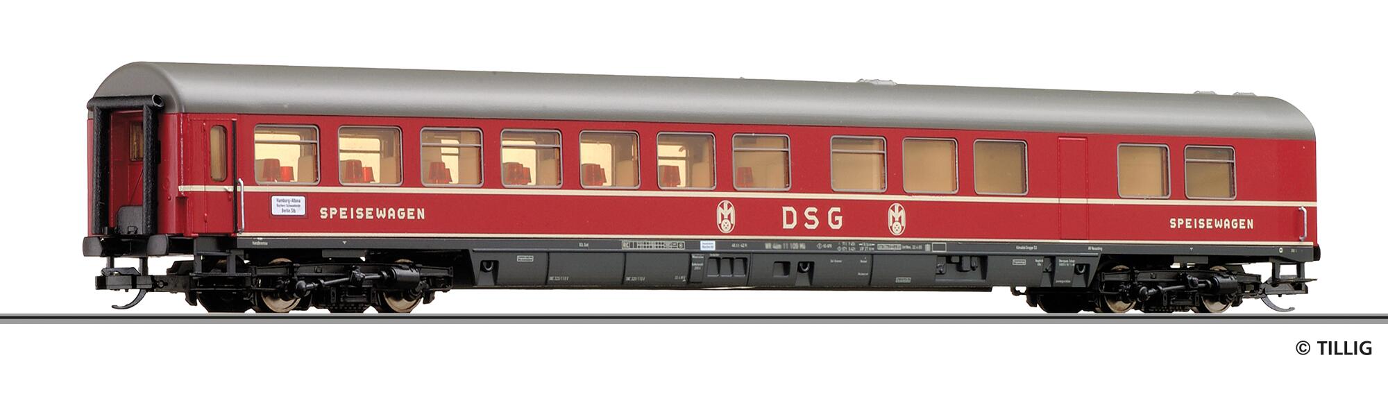 TILLIG 16598 Dining car “DSG” of the DB