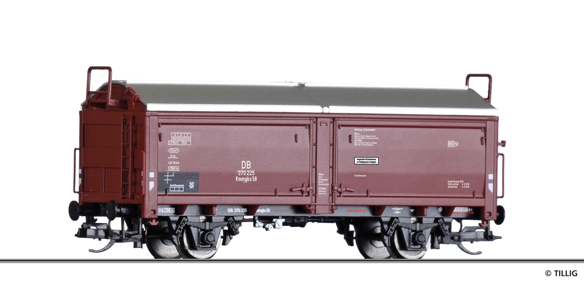 TILLIG 17655 Sliding roof-/sliding wall car of the DB