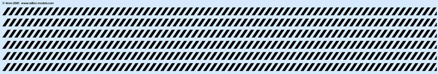 RAILTEC 4mm-2981 Black departmental chevrons