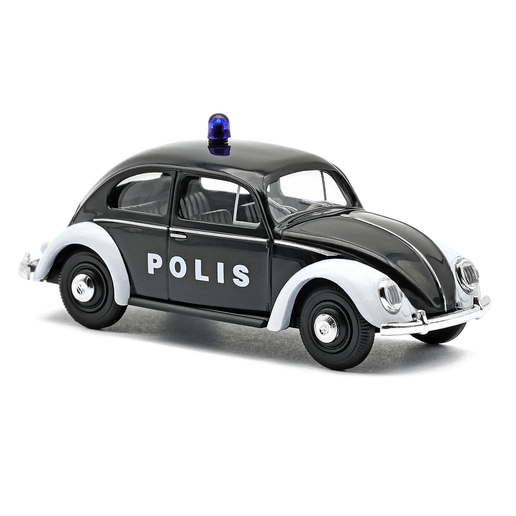 Busch 52969 VW Beetle oval window, Polis Sweden