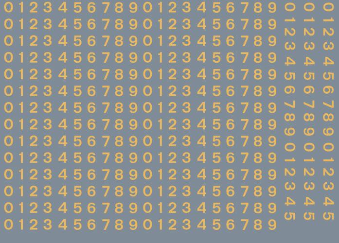 RAILTEC All-0189 Numeric sheet: old gold BR numbering (3mm high)