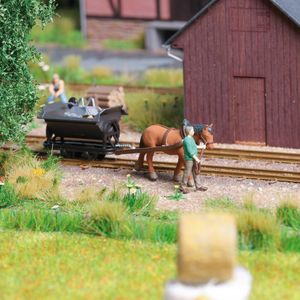 Busch 12456 A-Set: Horse-drawn tram H0