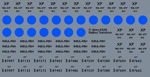 Railtec 4mm-6328 4mm BR 12t blue spot insul-fish vans