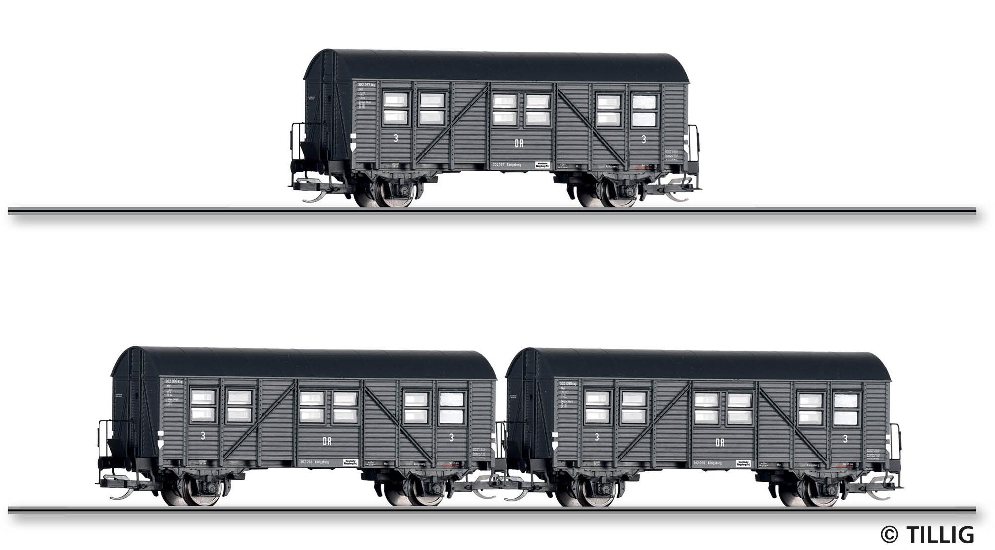 TILLIG 01103 Passenger coach set of the DRG,