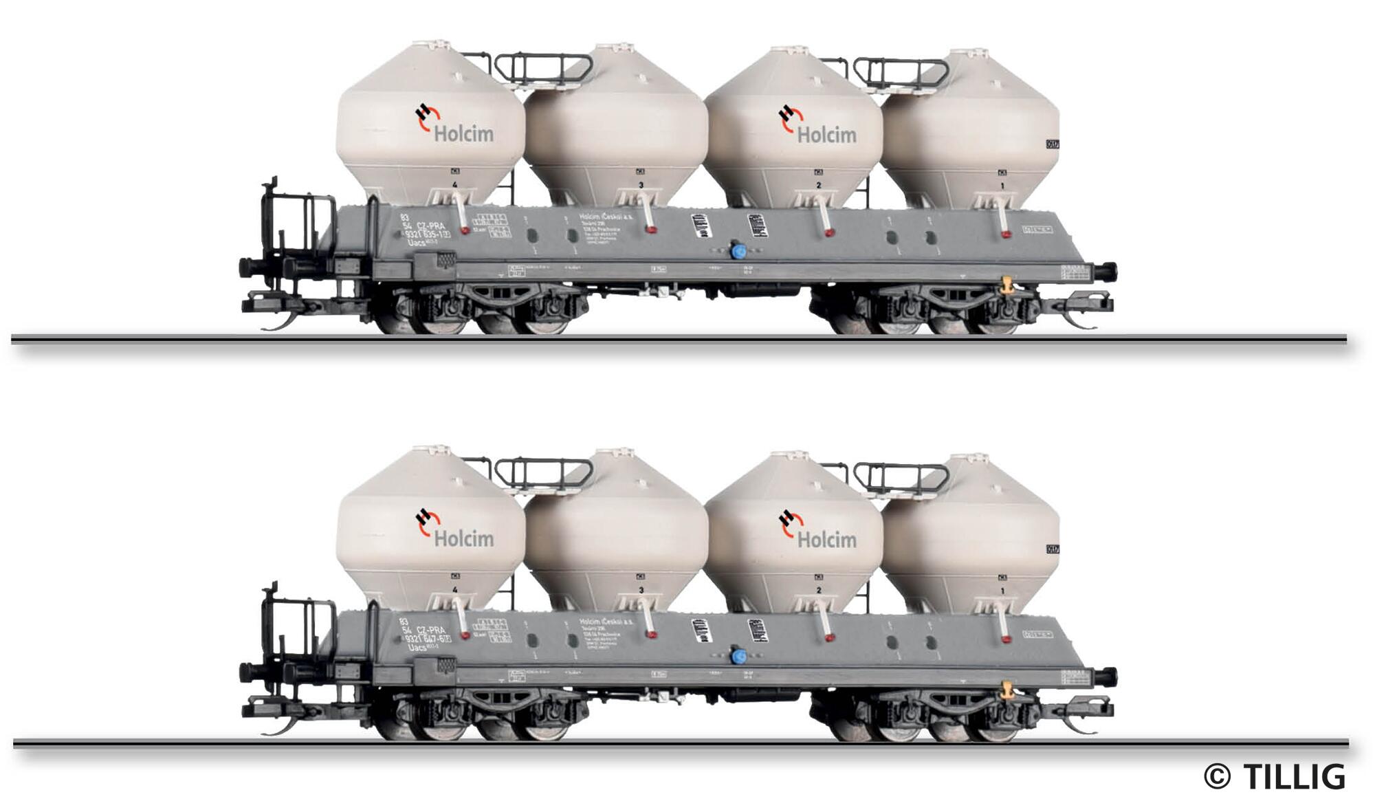 TILLIG 01118 Freight car set of the Holcim (Česko) a.s.