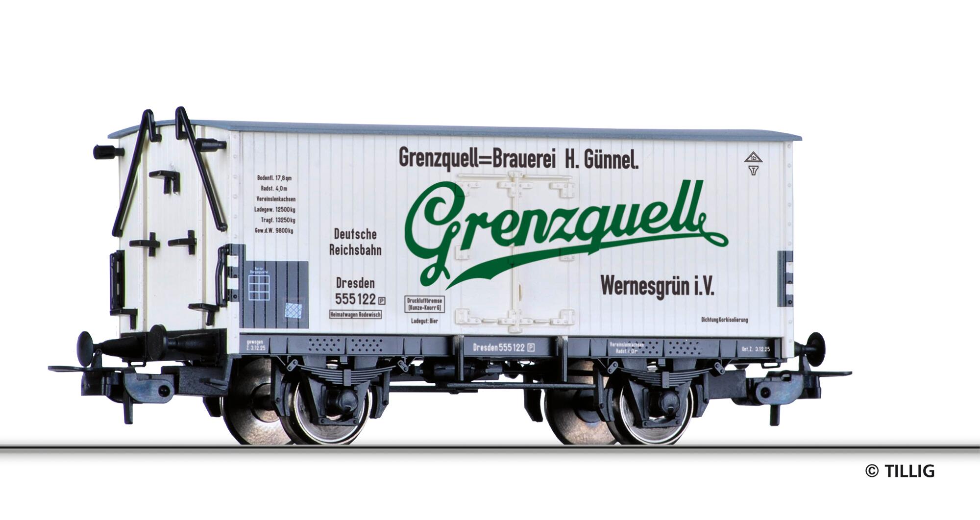 TILLIG 77069 Refrigerator car of the DRG