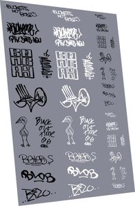 RAILTEC 4mm-8951 Graffiti: tags pack #1