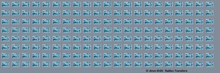 RAILTEC 4mm-1030 BR TOPS loco data panels (blue backed)