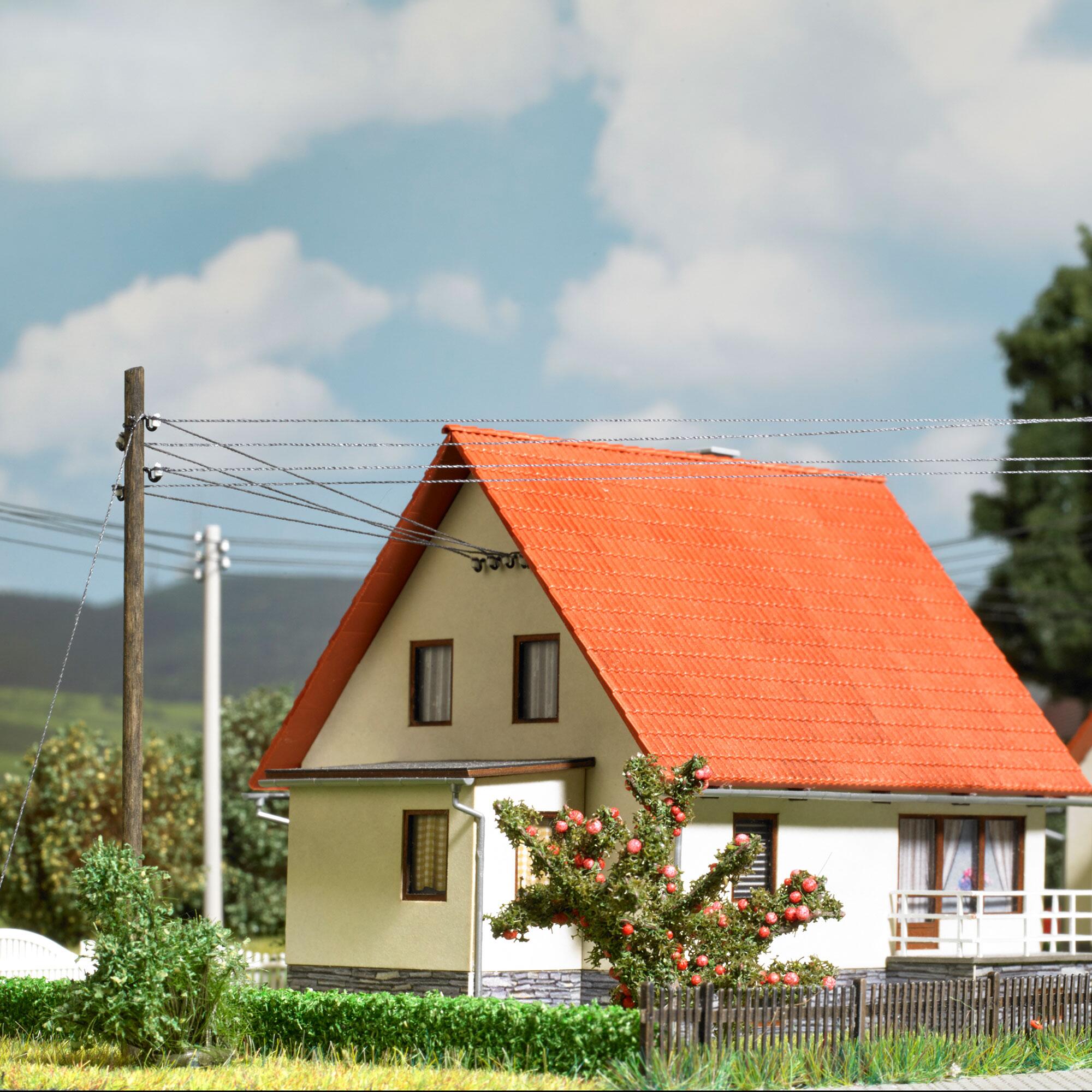 Busch 1754 3 Wooden poles for overhead lines