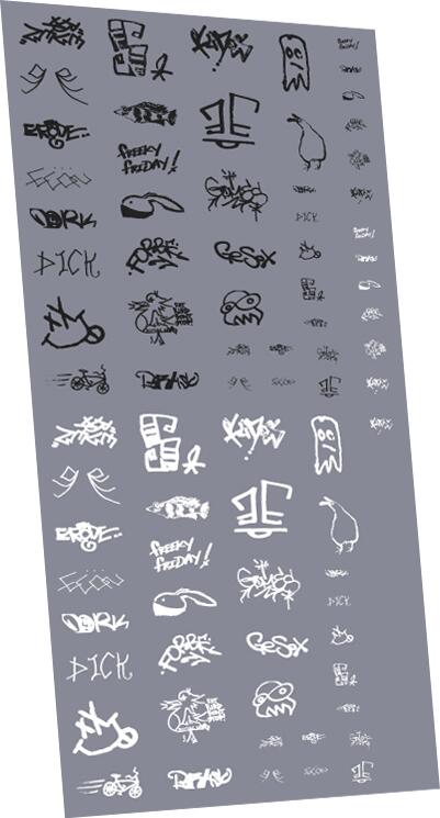 RAILTEC 2mm-8952 Graffiti: tags pack #2