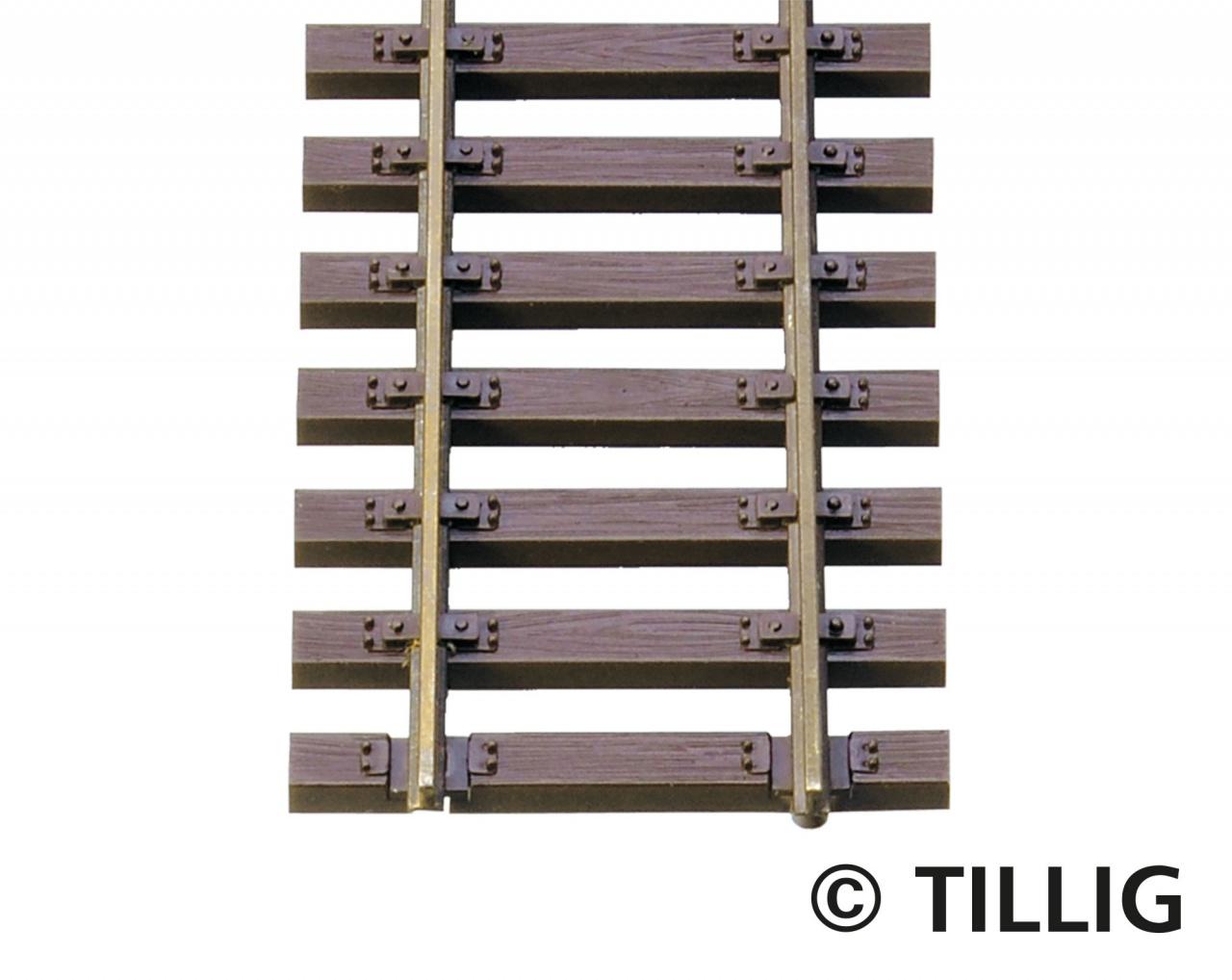 Tillig 85125 Box of 10 Wooden sleeper flexible track 890mm