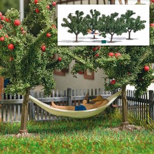 Busch 7863 Man lying in hammock with 4 fruit trees