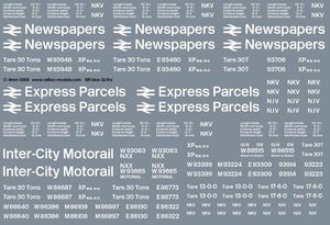 Railtec 4mm-1368 4mm BR blue GUVs / Motorail pack (NJV, NKV, NXX)