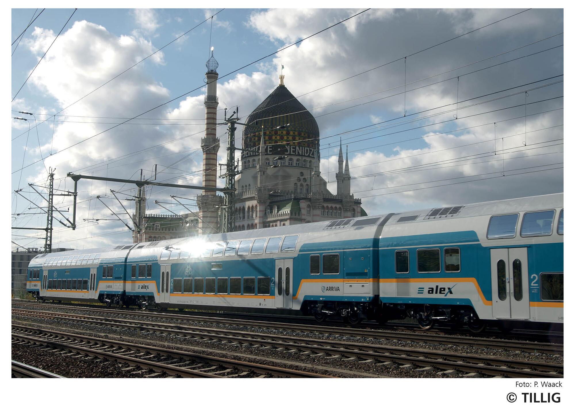 TILLIG 01104 Passenger coach set “alex” of the DLB GmbH