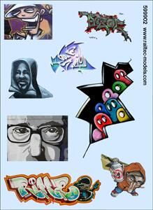 RAILTEC 4mm-8902 Graffiti: artistic B