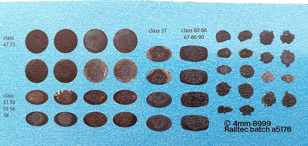 Railtec 4mm-8999 3d oil and grease effect for buffers