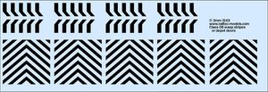 RAILTEC 2mm-1243 Wasp stripes / chevrons (to suit BR shunter)