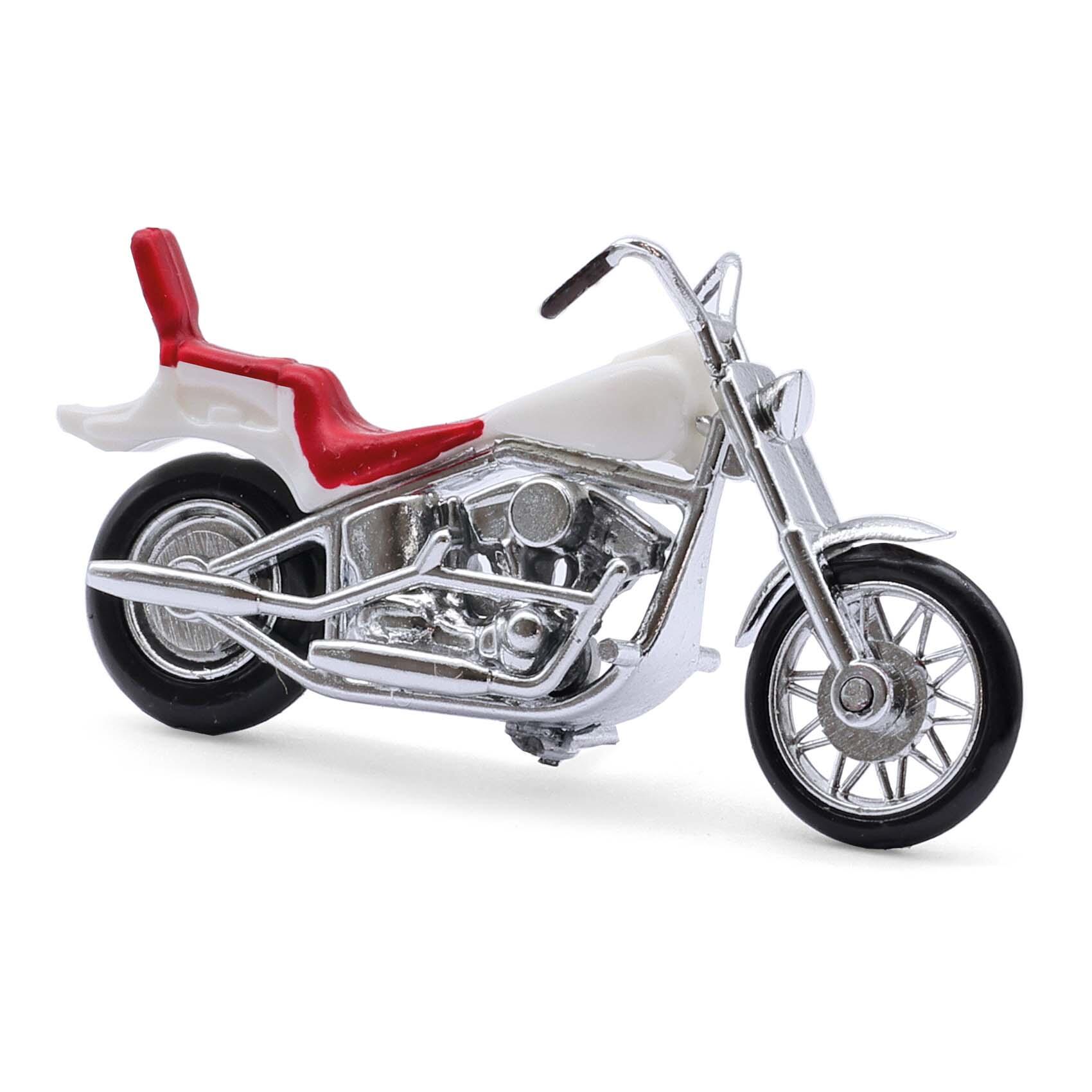 Busch 40154 US motorbike, white