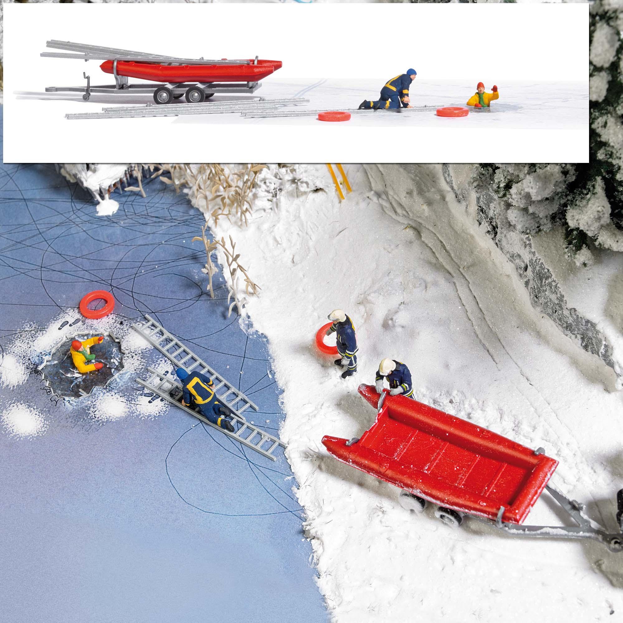 Busch 7855 Action Set: Ice rescue