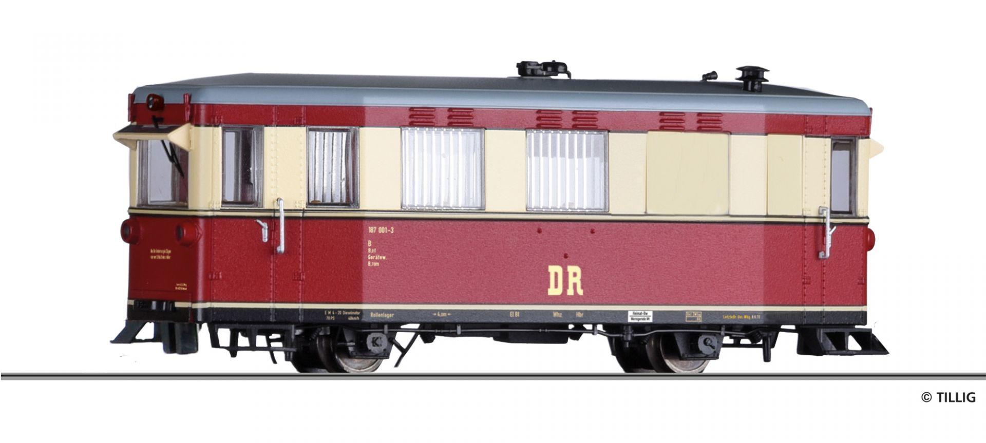 Tillig 02955 Rail car 187 001 3 of the DR  Ep  IV