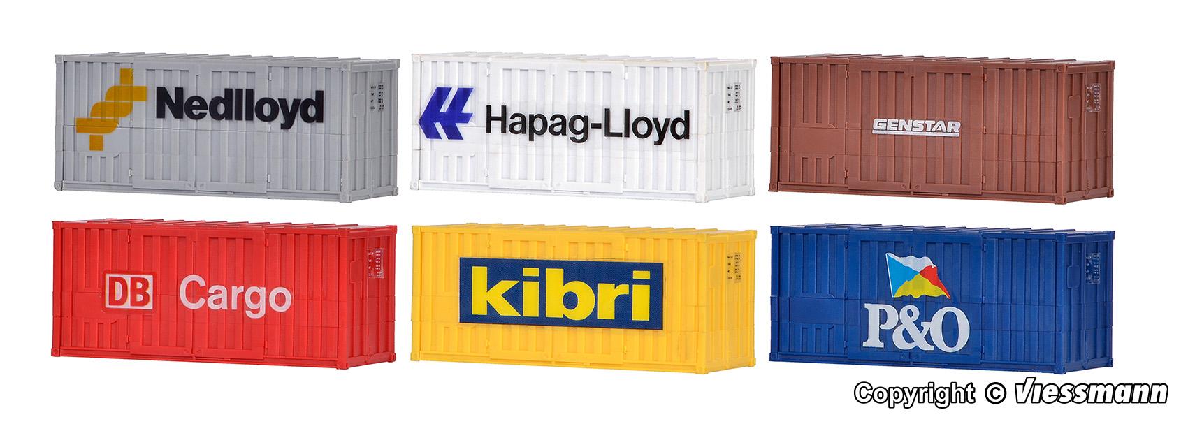 Kibri 37740 6 20 ft high cube container