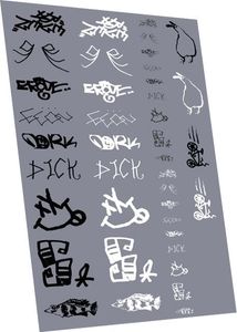 RAILTEC 4mm-8953 Graffiti: tags pack #3