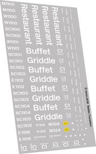 RAILTEC 4mm-3018 Complete vehicle: Buffet Griddle Restaurant RB RF (BR blue)