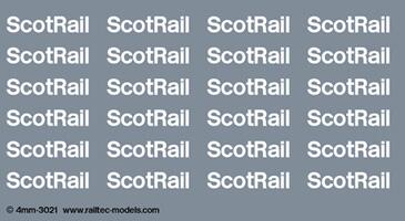 RAILTEC 4mm-3021 Coaching stock: white ScotRail brandings