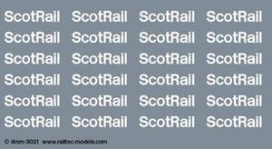 RAILTEC 4mm-3021 Coaching stock: white ScotRail brandings