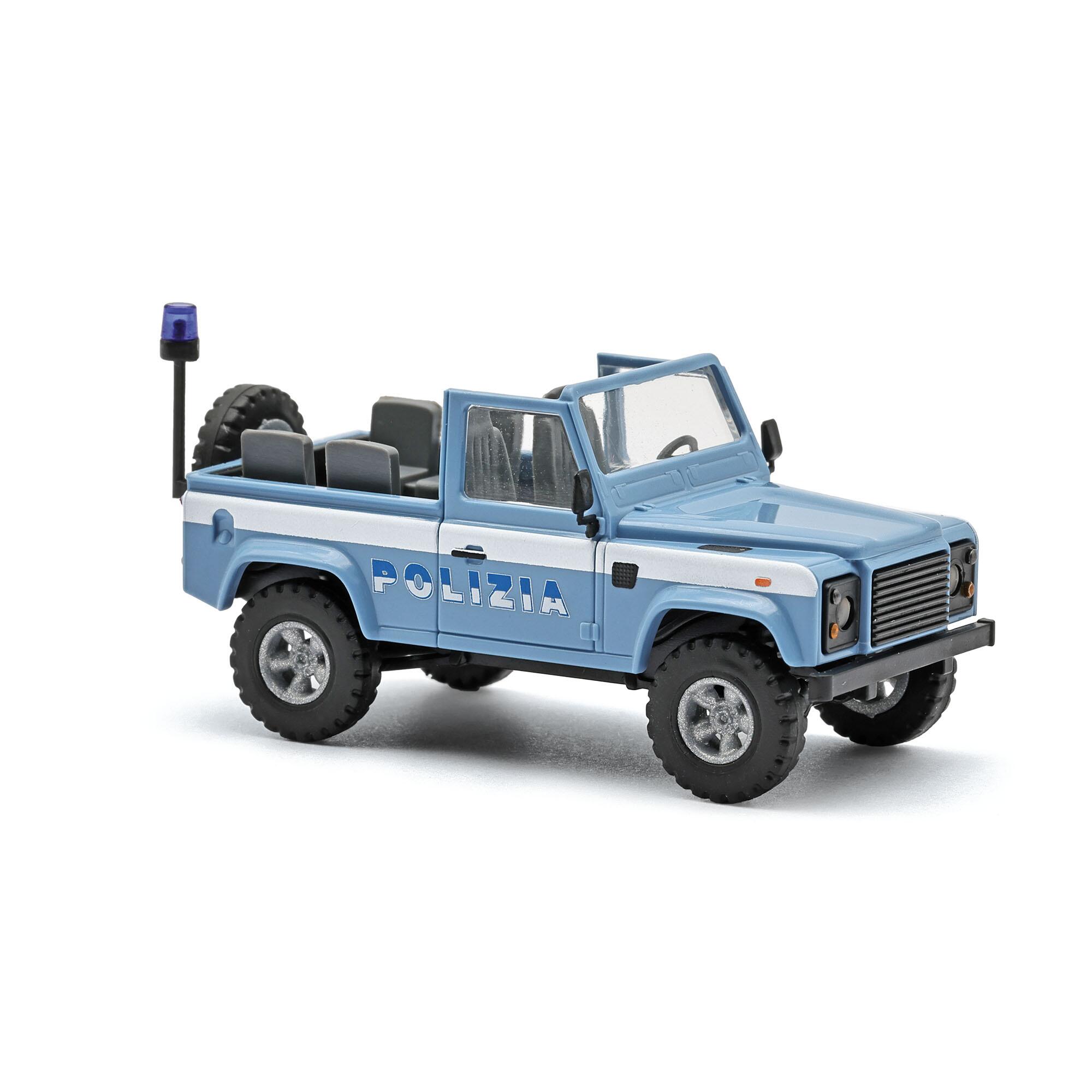 Busch 54397 Land Rover Defender 90 offen, Police