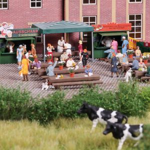 Busch 1872 Ährenbräu beer garden H0