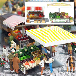 Busch 1071 Fruit & Veg Market stall