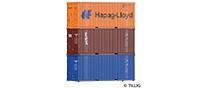 Tillig 07706 Container set three 20‘ container