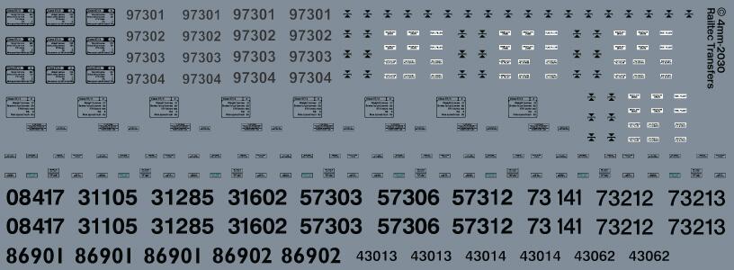 Railtec 4mm-2030 4mm Network Rail loco set