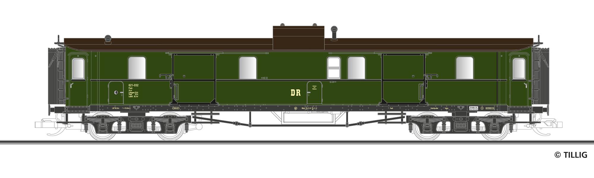 TILLIG 12060 Baggage car of the DR