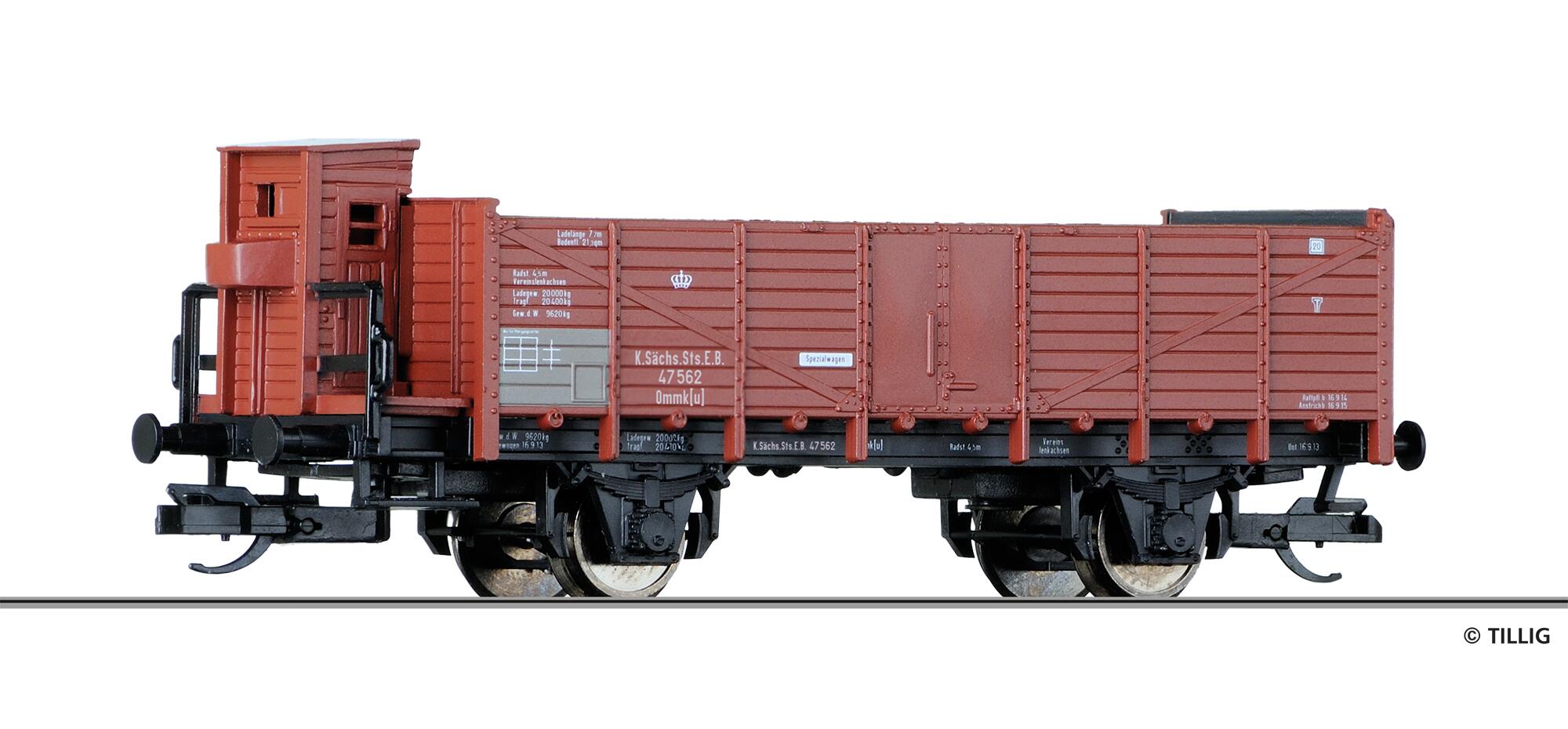 TILLIG 14296 Open car of the K.Sächs.Sts.E.B.