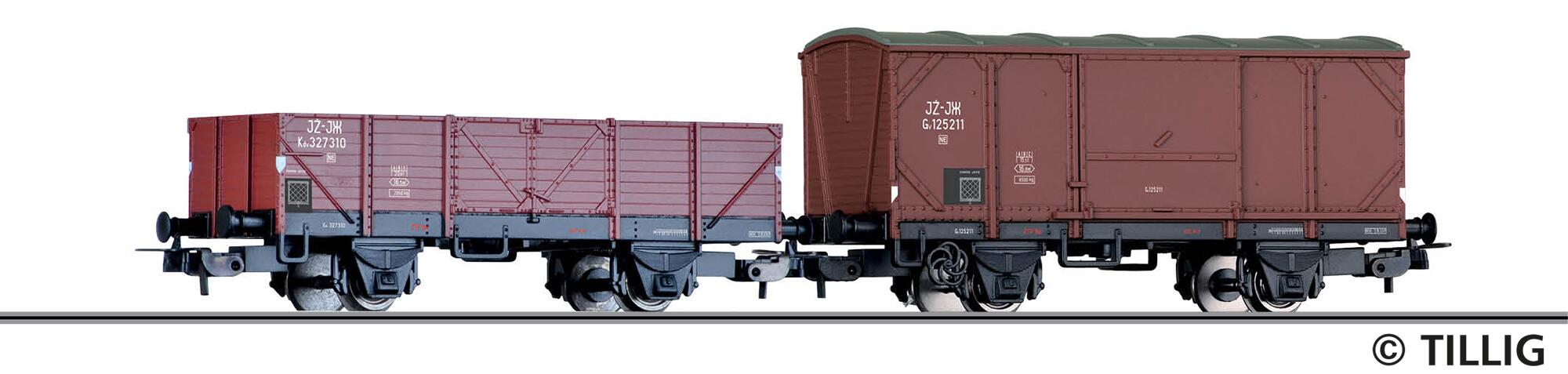 TILLIG 70068 Freight car set of the JZ