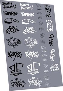 RAILTEC 4mm-8954 Graffiti: tags pack #4