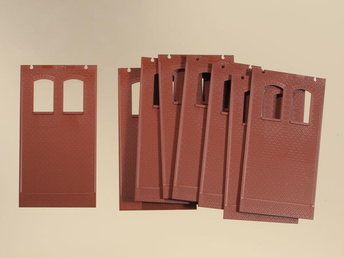 Feuille De Brique Rouge Murale Pour Modélisme - Échelle HO/OO (1:87/1:76) - 220x100mm - Auhagen 50504