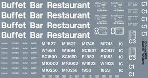 RAILTEC 4mm-3019 Buffet Restaurant & Bar coach pack: BR blue