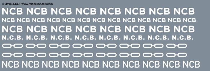 RAILTEC 4mm-4449 NCB wagons: brandings