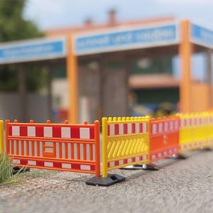 Busch 1108 Barricades, orange/yellow
