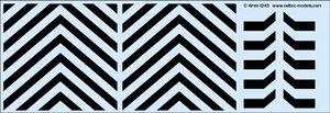 Railtec 4mm-1208 4mm Wasp stripes / chevrons (to suit BR shunter)