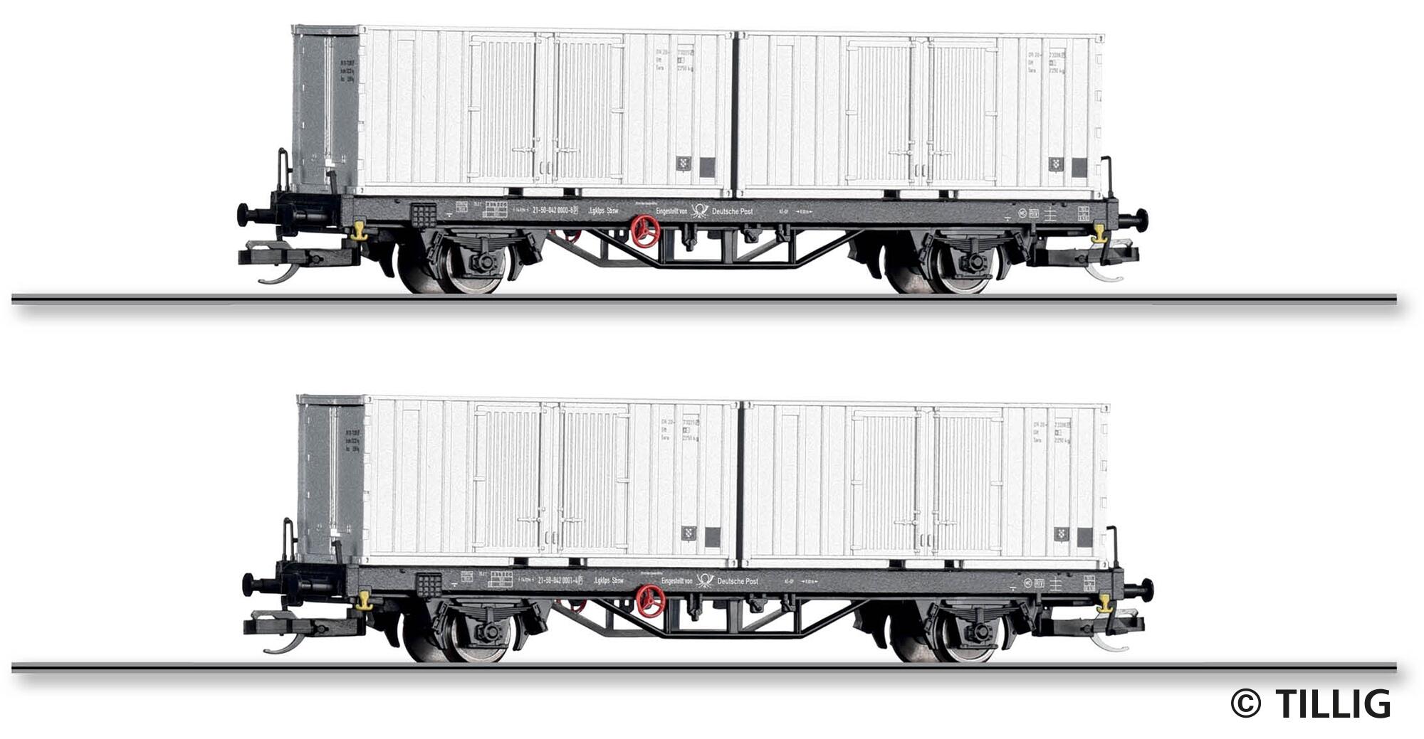 TILLIG 01109 Freight car set of the Deutsche Post