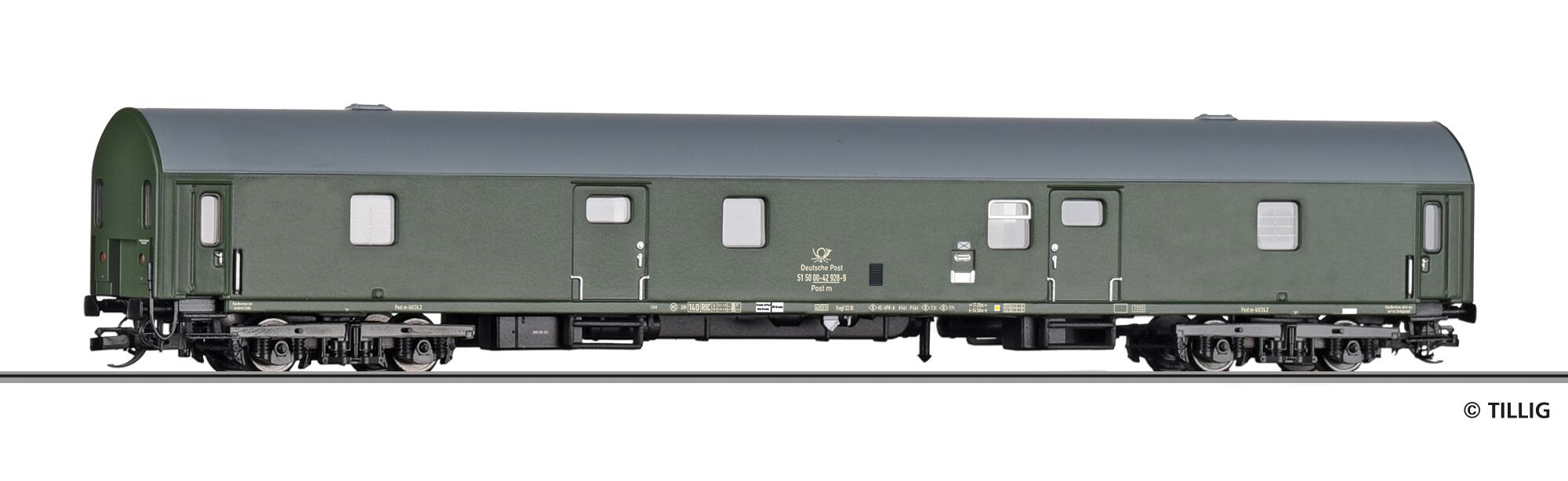 TILLIG 16819 Mail waggon of the Deutsche Post