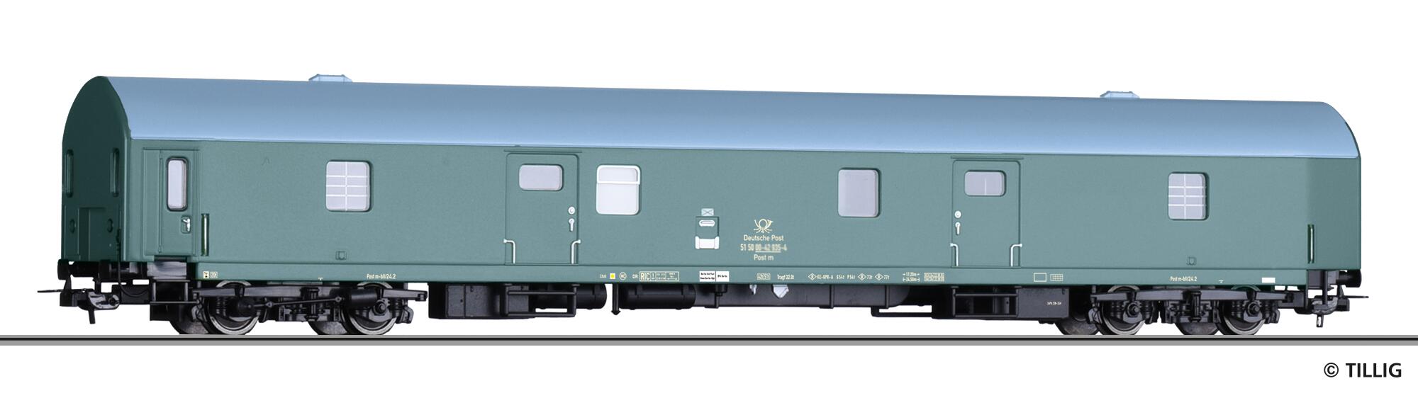 TILLIG 75010 Mail waggon of the Deutschen Post