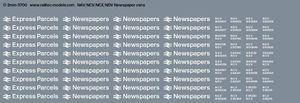 RAILTEC 2mm-3700 NAV / NCV / NDV / NCX Newspaper vans